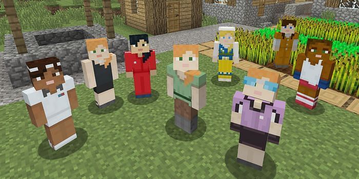 Minecraft skins. Image via Business Insider