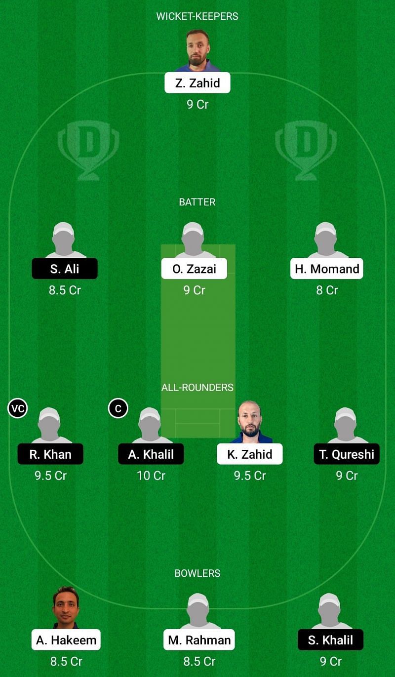 Dream11 Team 1: Nacka vs Alby Zalmi CF - ECS T10 Stockholm 2021.