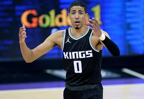 Tyrese Haliburton #0 of the Sacramento Kings.