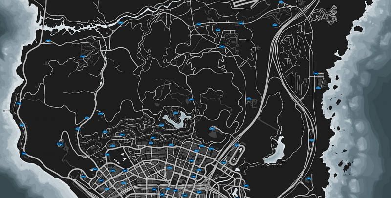 gta 5 cars location map