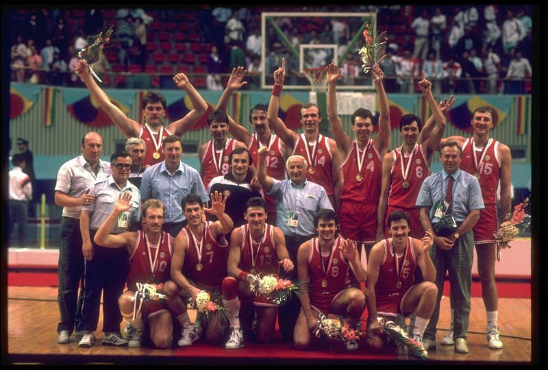 The Soviet Union basketball team won a gold in their last Olympic outing before disintegration