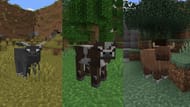 Cow variants based on biome (Image via u/maelpng)