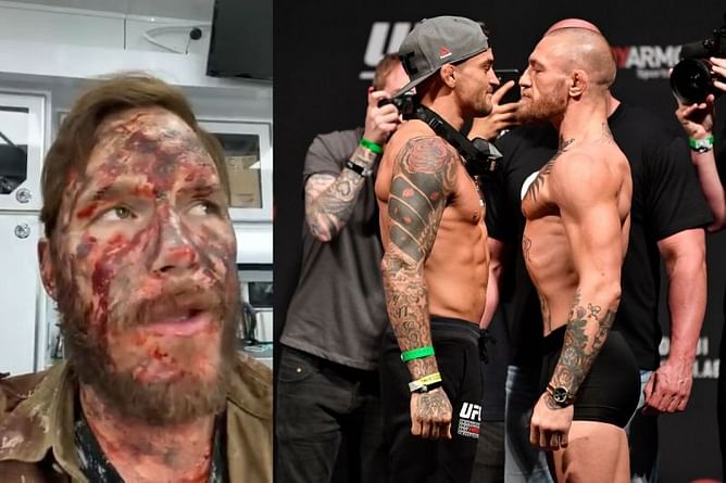 A 'bloodied up' Chris Pratt gives unique prediction for Conor McGregor vs Dustin Poirier 3 at UFC 264