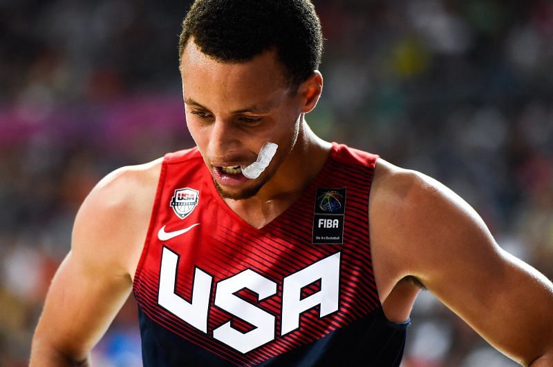 Stephen Curry representing USA at the 2014 FIBA Basketball World Cup