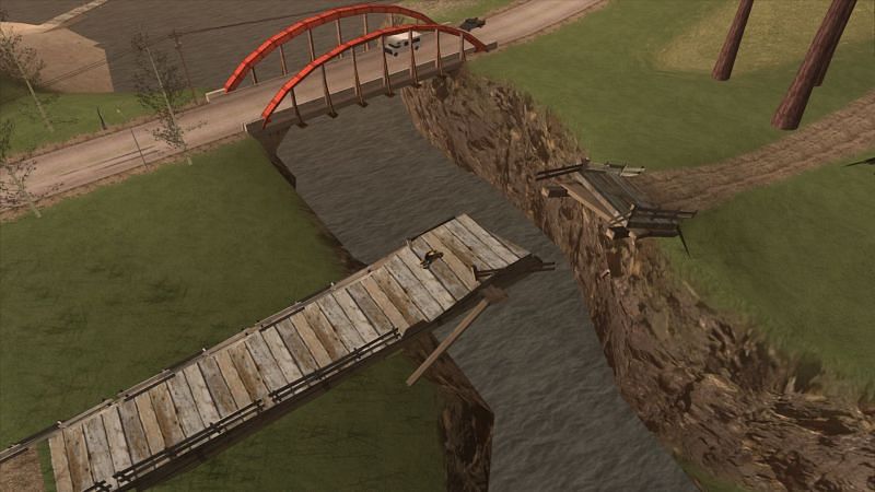 An example of a Unique Stunt Jump (Image via GTA Wiki)