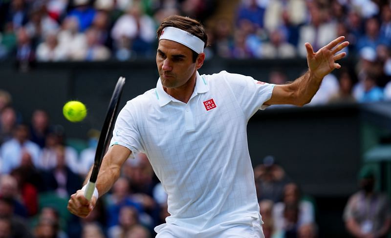 Roger Federer at Wimbledon 2021