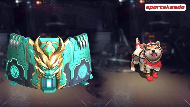 The legendary Street Fighter Shiba pet skin and the gloo wall skin in Free Fire can be obtained from two separate in-game events (Image via Sportskeeda)