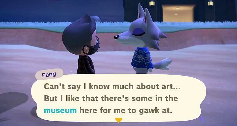 Villager dialogue. Image via Animal Crossing World