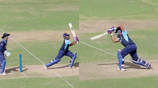 IND v SL 2021: [Watch] Prithvi Shaw's stunning fifty in intra-squad match