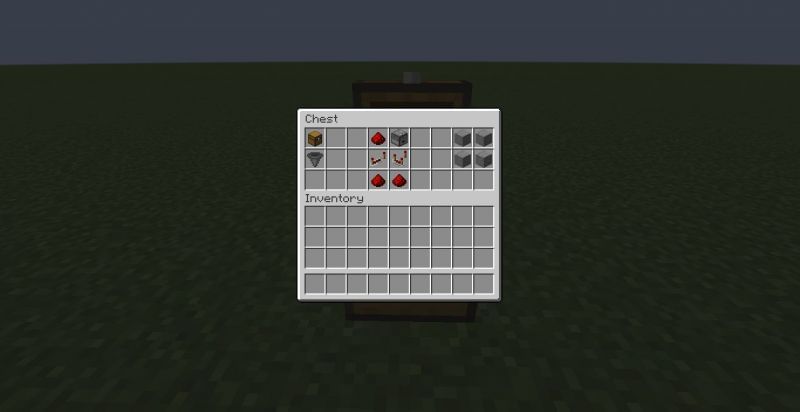 Items needed (Image via Minecraft)