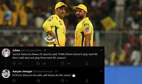 "Dhoni - Raina friendship is more one-sided than mine and her friendship"- Fans troll Raina for his statement about linking his IPL retirement with that of MS Dhoni