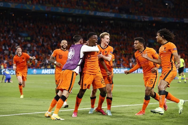 Netherlands topped Group C with nine points.