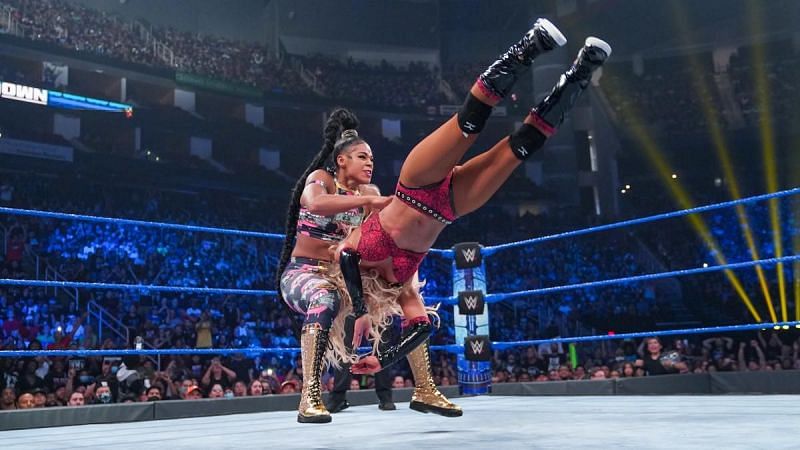 Carmella replaced Bayley as Bianca Belair&#039;s opponent