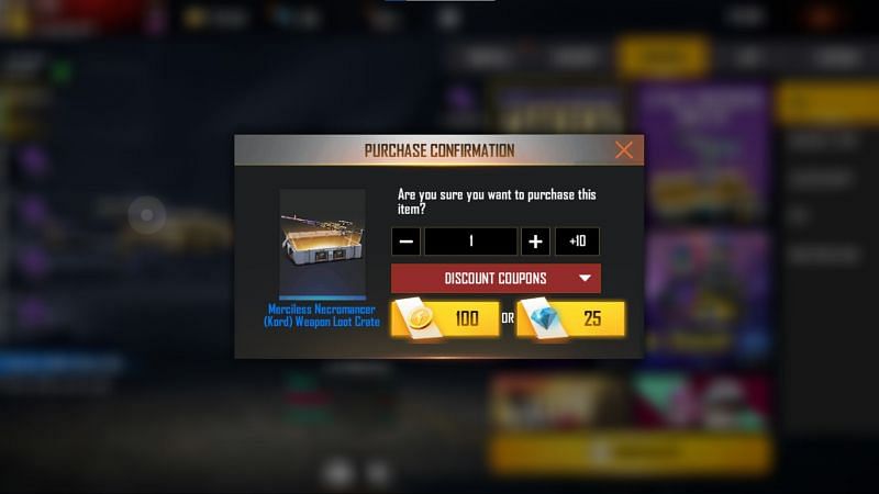 Confirm the purchase to obtain the rewards