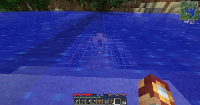 Jack o&#039; lanterns being used to light up an underwater base (Image via myminecraftadventure)