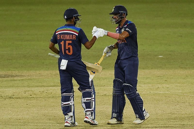 Bhuvneshwar Kumar and Deepak Chahar&#039;s partnership took India across the line [P/C: Getty Images]