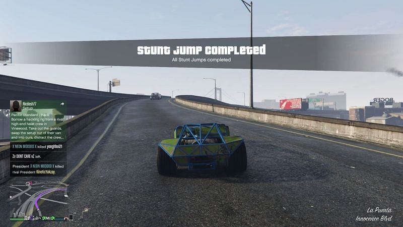 GTA 5 features 50 stunt jumps in total that count towards achievements(Image via u/PuffPuffffPass1, Reddit)