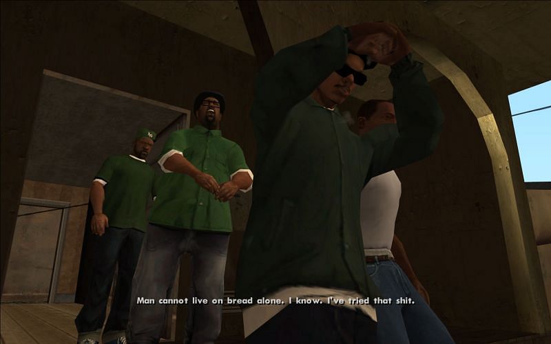 Sweet is surrounded by memorable and iconic characters (Image via GTA Wiki)