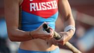रूस के एथलीट देश पर खेल स्पर्धाओं से लगे प्रतिबंध के कारण रूस के ध्वज तले नहीं खेल पा रहे।