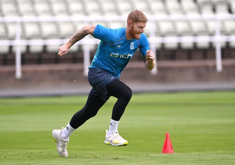Ben Stokes in a practice session.