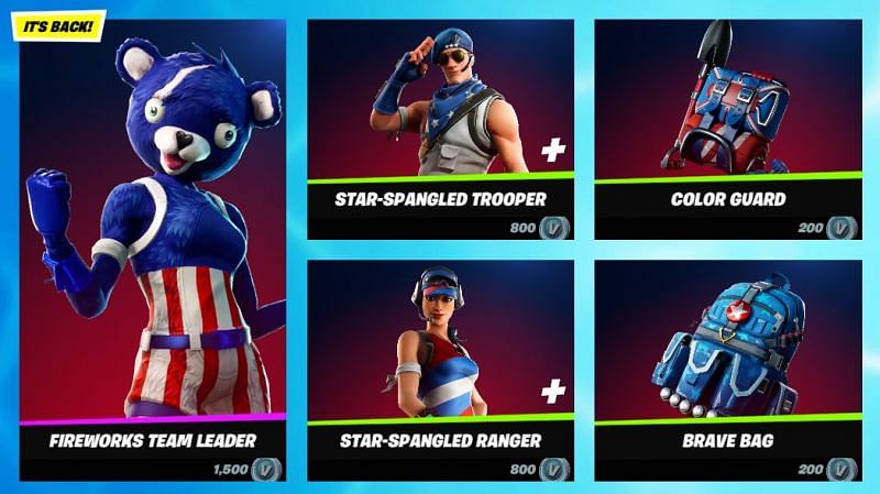Celebrate July 4th in style(Image via Fortnite/Epic Games)