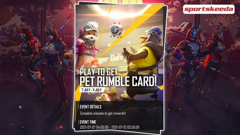 Players can win free Pet Rumble cards by completing the latest Free Fire challenge