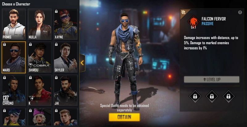 Maro can increase damage and mark enemies (Image via Free Fire)