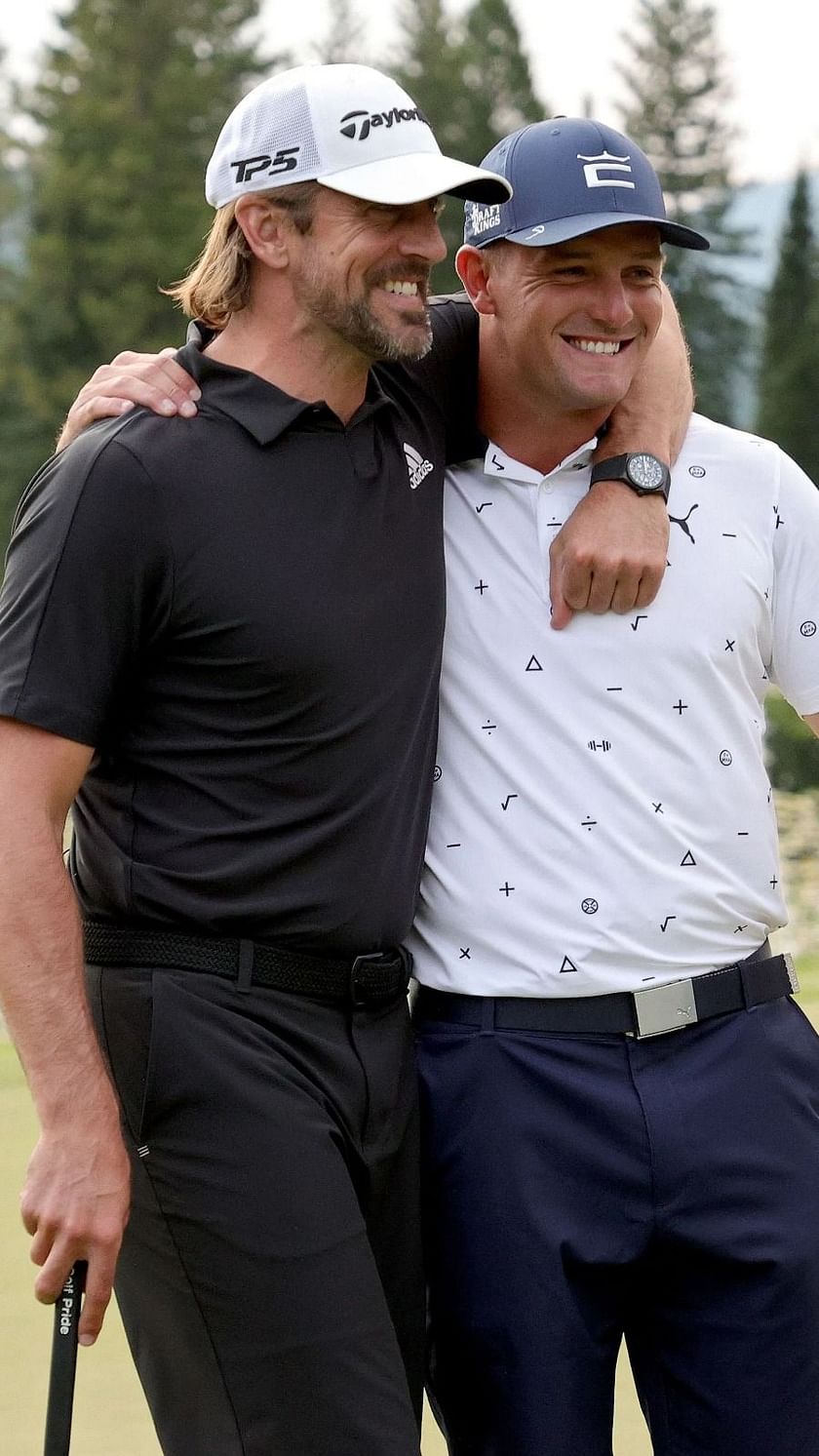 Aaron Rodgers and Bryson defeat Phil Mickelson and Tom Brady in The Match :  r/GreenBayPackers