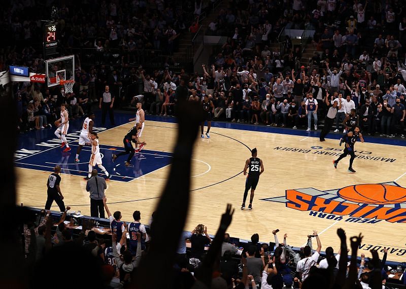 New York Knicks home crowd at Madison Square Garden