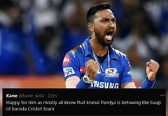 "He successfully ruined a guy's career!" - Twitterati blames Krunal Pandya for Deepak Hooda's decision to leave the Baroda cricket team