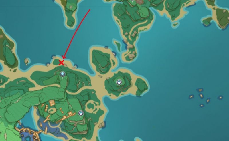 The third tree&#039;s location in Inazuma (Image via Sportskeeda)