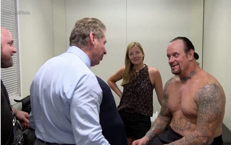 Vince McMahon with The Undertaker