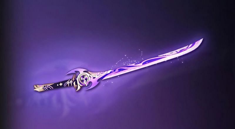 The Mistsplitter Reforged is a new 5-star sword coming in Genshin Impact 2.(Image via Genshin Impact)