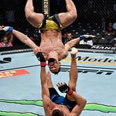 Watch: Michel Pereira lands an illegal head stomp on Niko Price but referee allows the fight to continue