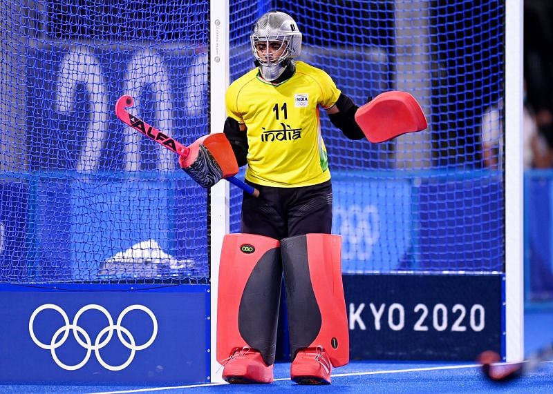 Savita was brave in goal but still conceded four goals. (Image Courtesy: Hockey India)