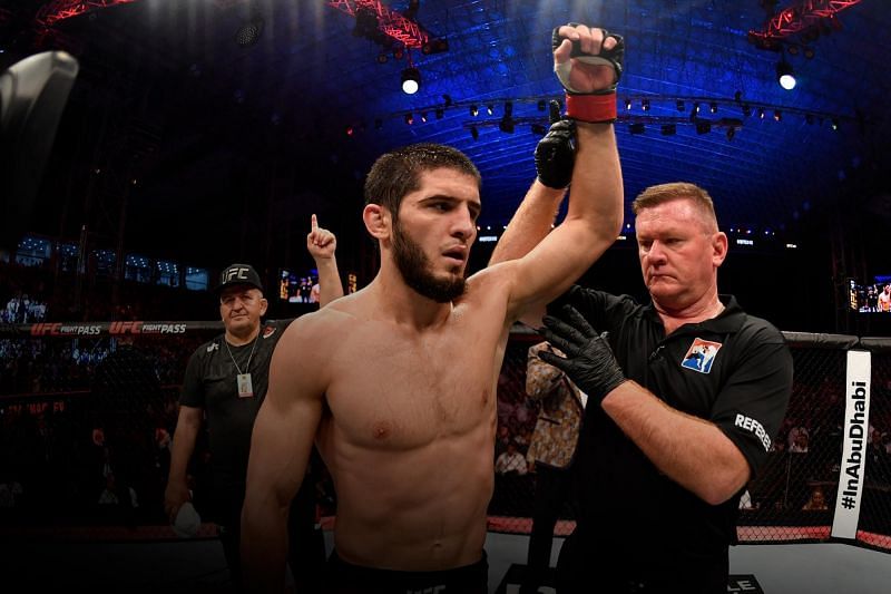 Islam Makhachev gets his hand raised