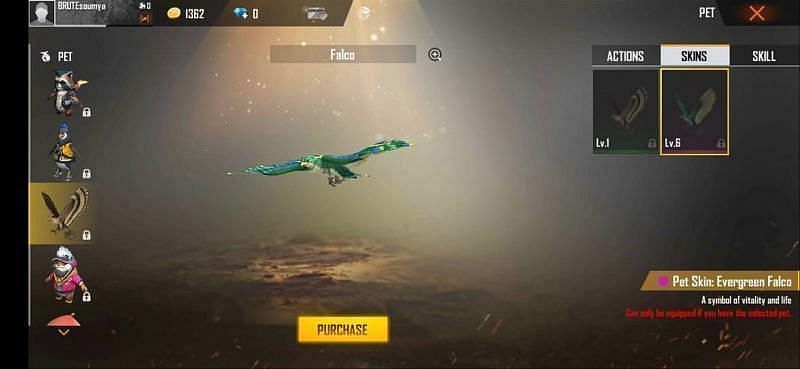 Free Fire में Falco 