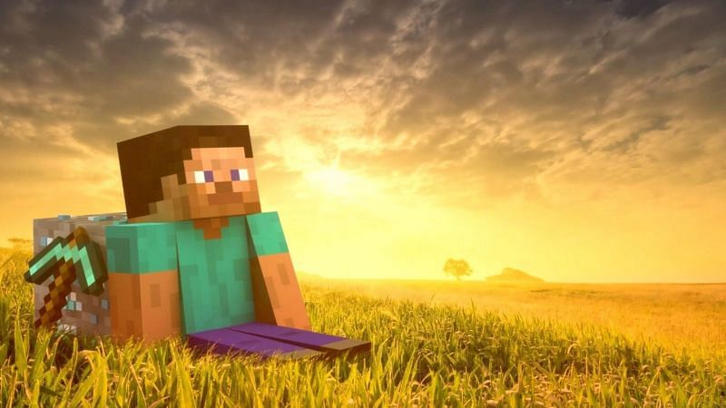 Steve thinking about death (Image via Minecraft)