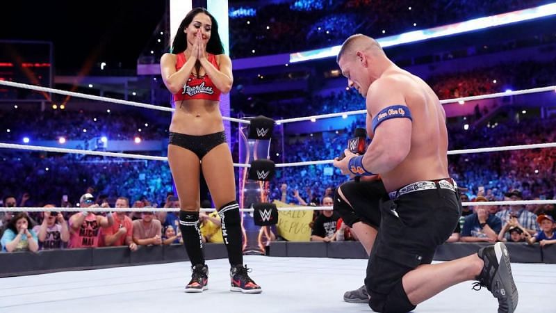 John Cena proposing to Nikki Bella at WrestleMania 33