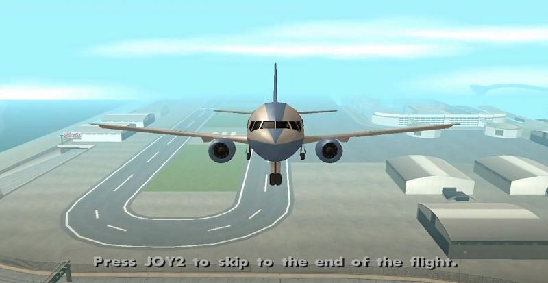 Most GTA San Andreas players don&#039;t know that they can pay to be flown to other major airports (Image via MDTA Games)