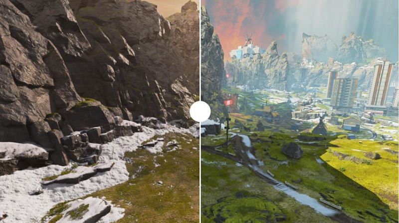 New west rotation between Geyser and Overlook in Apex Legends (Image via Respawn)