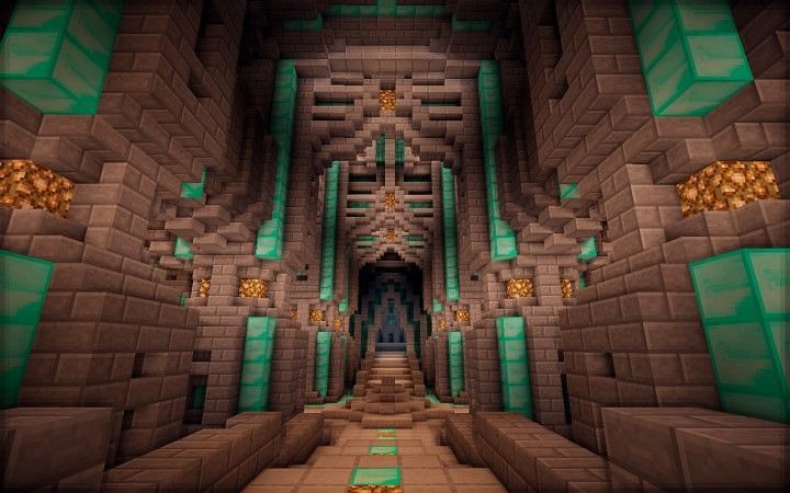 A castle that showcases great block variation (Image via Freaky Potatoe on PlanetMinecraft)