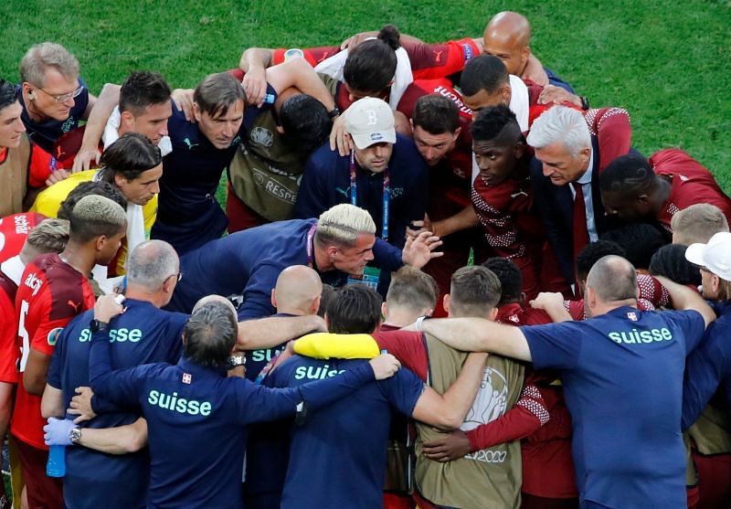 Switzerland fell to Spain on penalties