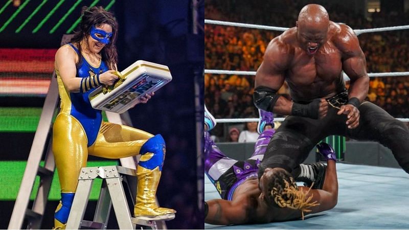 विमेंस MITB विजेता निकी क्रॉस, WWE चैंपियन बॉबी लैश्ले और कोफी किंग्सटन