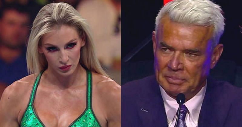 Charlotte Flair and Eric Bischoff.