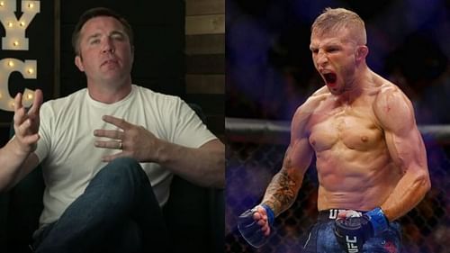 Chael Sonnen (left), T.J. Dillashaw (right0