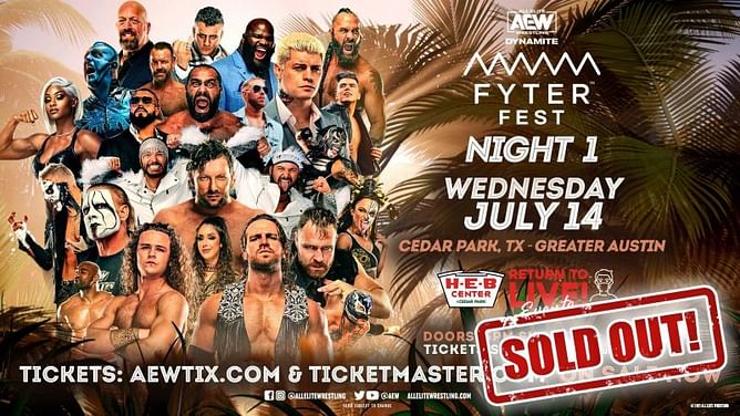 Night 1 of the Fyter Fest edition of AEW Dynamite sold out