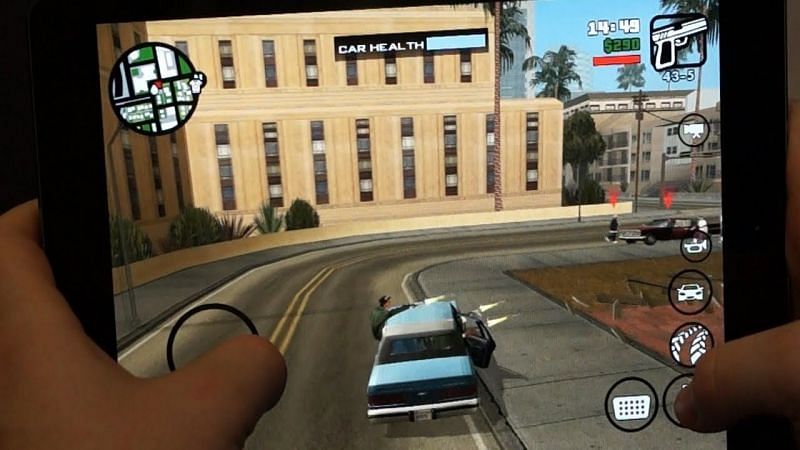 GTA San Andreas was a good mobile port (Image via DansTube.TV)