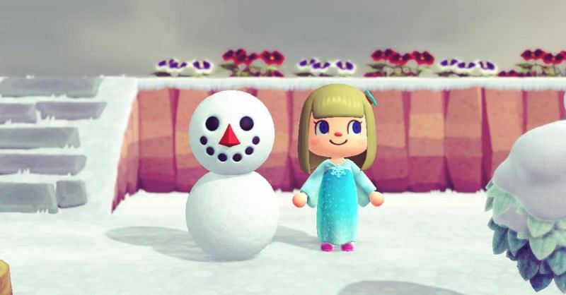 Snowman in Animal Crossing: New Horizons. Image via Distractify