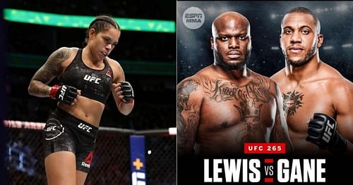 Amanda Nunes (left) and Derrick Lewis vs Ciryl Gane (right) [Image credits: Derrick Lewis' Instagram account]